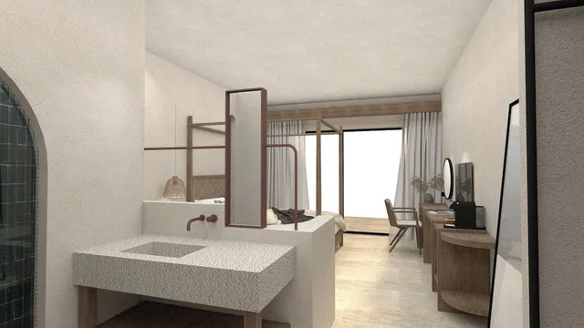 Swim Up, Luxury, Queen Bed, Sofa، Stella Blue Seaside Resort 6/7