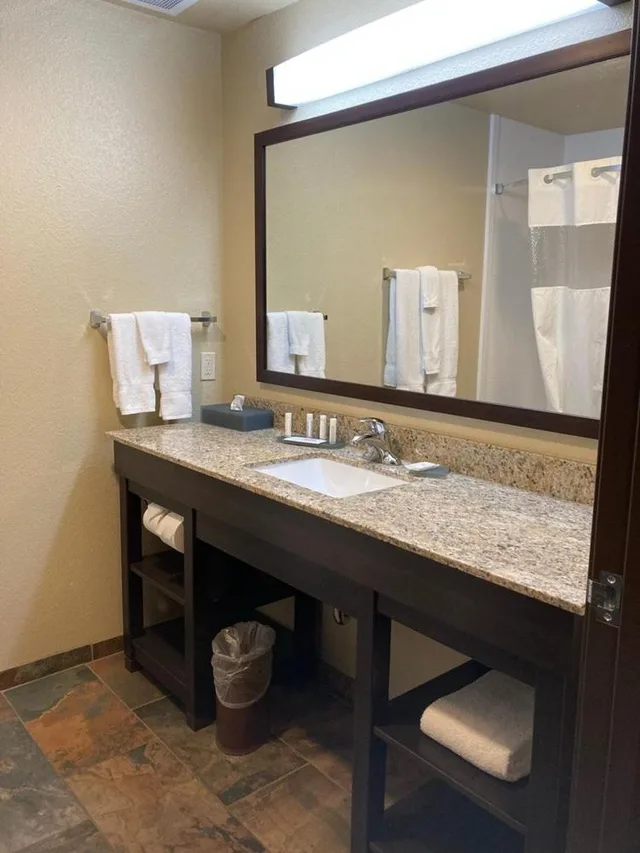 غرفة بسرير كوين بحوض استحمام لذوي الإعاقة، La Quinta Inn By Wyndham Binghamton Johnson City 5/5