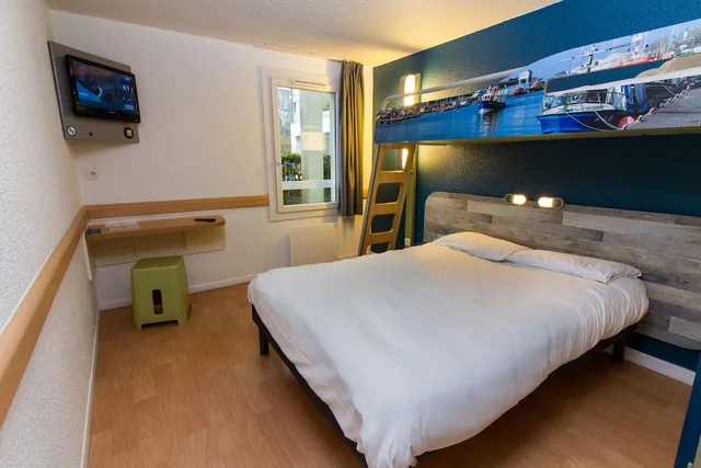 غرفة ثلاثية بسرير مزدوج وسرير بطابقين، Ibis Budget Boulogne Sur Mer Centre Les Ports 4/10