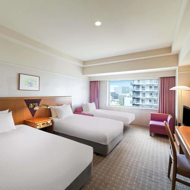 غرفة كلاسيكية بسريرين منفصلين مع دخول الصالة، Grand Mercure Sapporo Odori Park 2/5