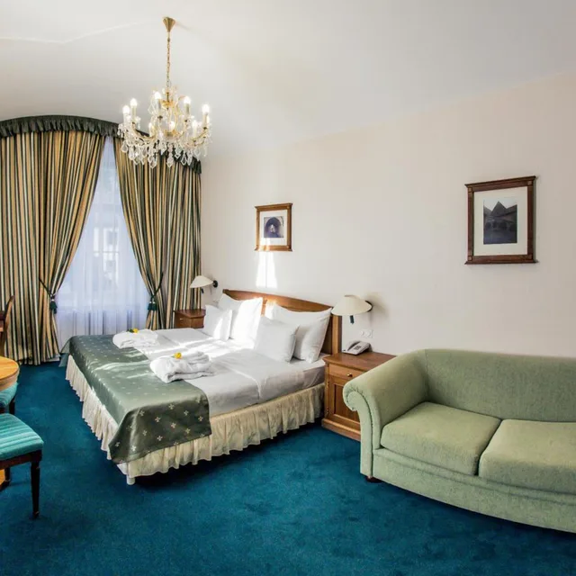 Deluxe, Double Bed, Castle View, Sofa، Hotel Dvorak 5/10
