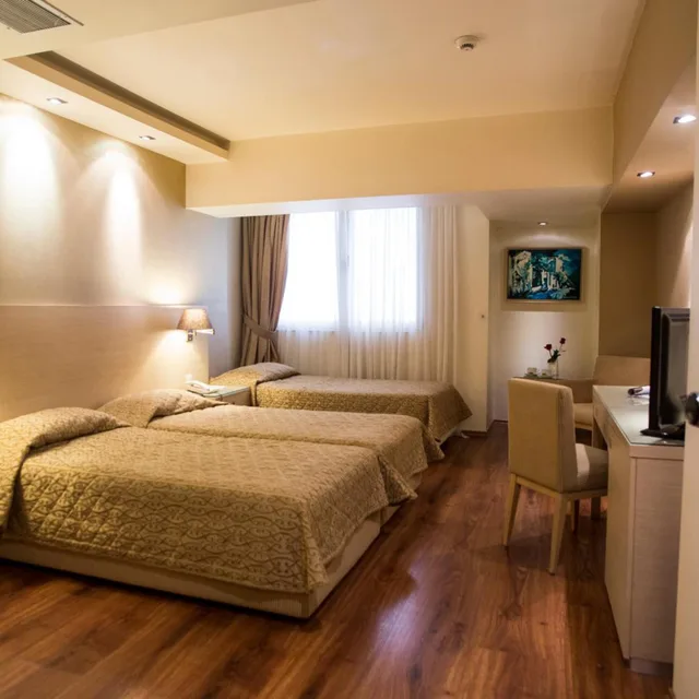 غرفة بسريرين منفصلين مع سرير إضافي، Davitel Tobacco Hotel 1/4