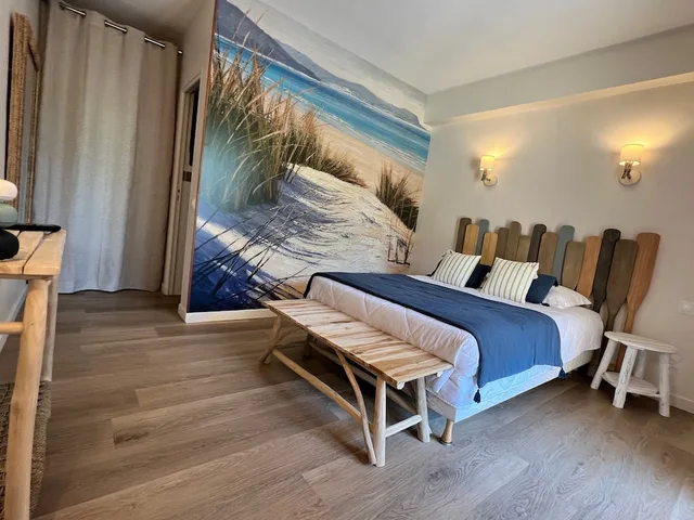 غرفة بسرير مزدوج أو سريرين منفصلين، Hotel Résidence Du Pont De L'oso 3/8