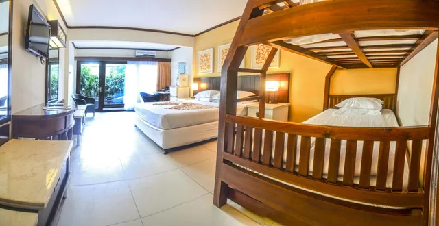 غرفة عائلية بسرير بطابقين، Bali Garden Beach Resort 5/8