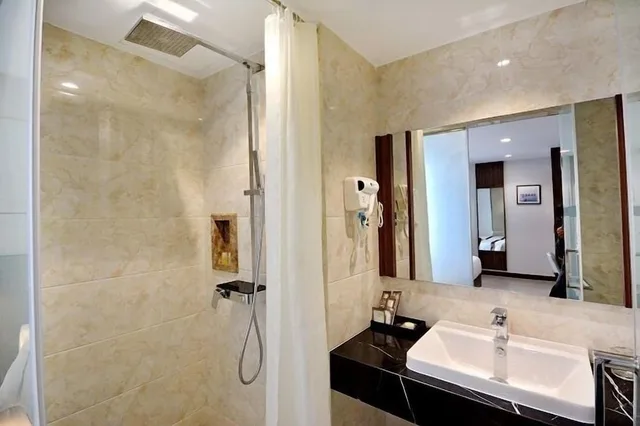 غرفة ديلوكس بسرير مزدوج أو سريرين منفصلين بإطلالة جزئية على البحر، Masova Hotel 6/6