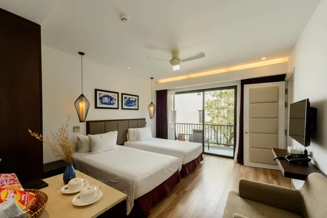 Connecting, Family, King and Twin Beds, Resort View، Senvila Boutique Hoi An Resort And Spa 2/2