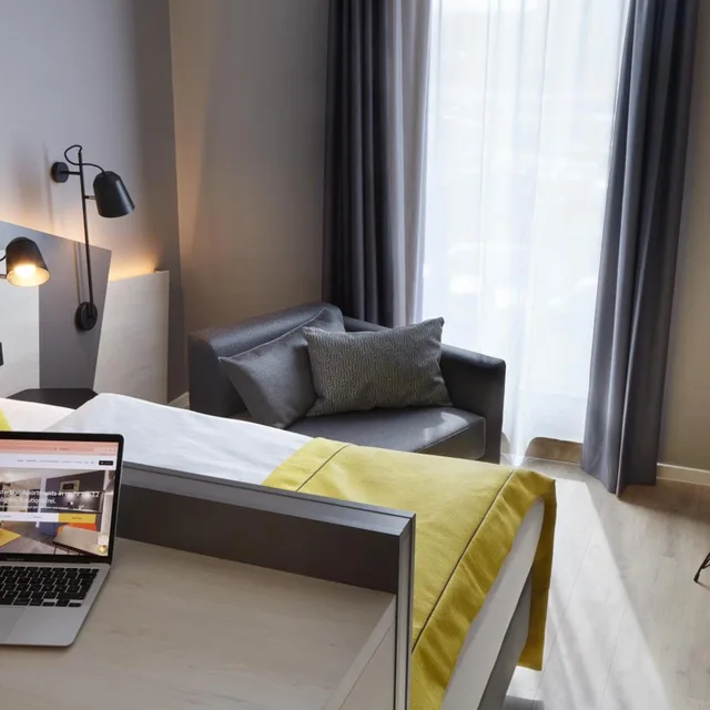 استوديو صغير مزدوج بمطبخ، Aparthotel Candlewood Suites Duesseldorf Airport By Ihg Dusseldorf 3/8