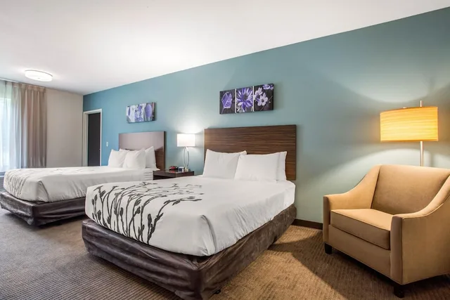 غرفة بسريرين كوين، Sleep Inn & Suites Monroe - Woodbury 2/5