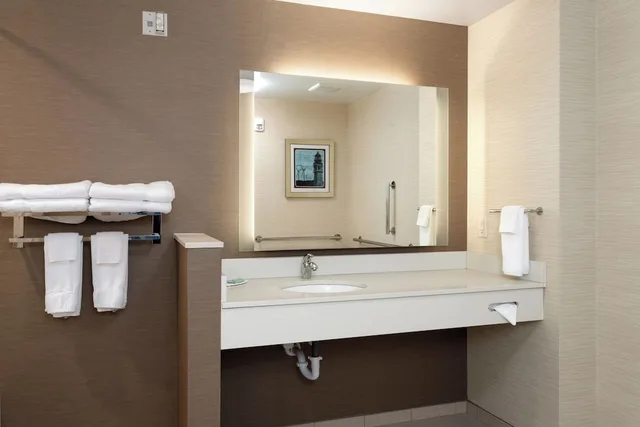 جناح بسرير كينج مع أريكة لذوي الإعاقة، Fairfield Inn Suites By Marriott Buffalo Amherst University 4/4