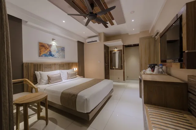 غرفة بسرير مزدوج بإطلالة على البحر بشرفة، Hotel Ocean Grand At Hulhumale 5/8