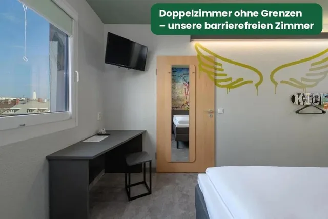 غرفة بسرير مزدوج لذوي الإعاقة، Felix Hotel Darmstadt 2/6