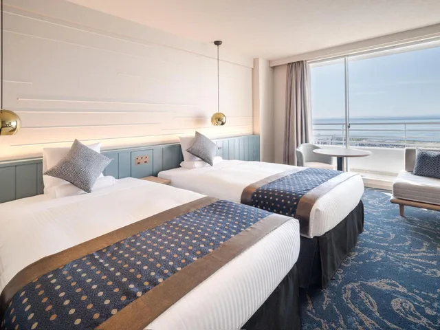 غرفة سوبيريور بسريرين منفصلين بإطلالة على البحر مع أريكة، Kamenoi Hotel Awajishima 1/1