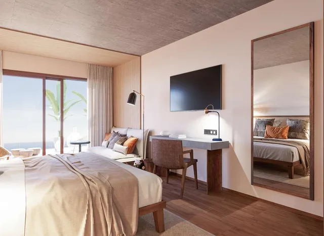 غرفة سوبيريور بسريرين منفصلين بإطلالة على البحر، Golden Tulip Porto Vecchio 1/3