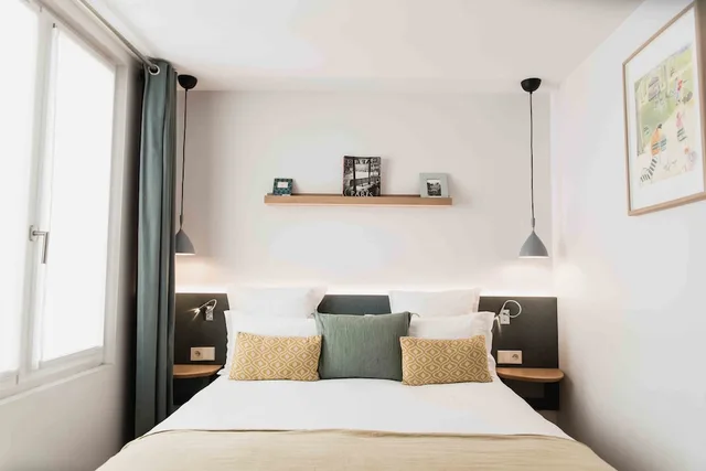 غرفة كلاسيكية بسريرين منفصلين وسرير كوين، Hotel Victoire & Germain 2/3