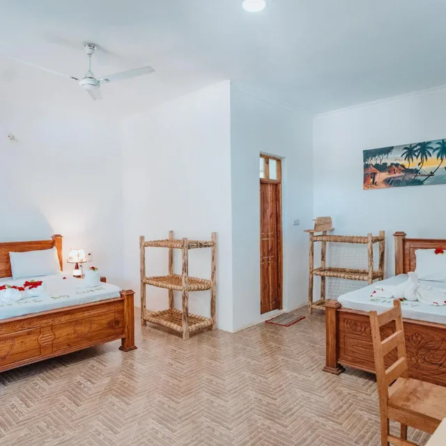 غرفة عائلية بإطلالة على البحر، Bella Vista Resort Zanzibar 3/7