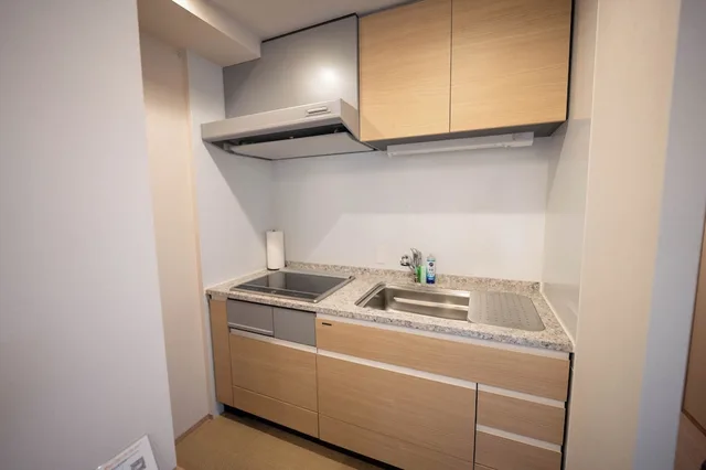 غرفة بسريرين مزدوجين بمطبخ، HIYORI RESIDENCE KYOTO KAMOGAWA 10/12
