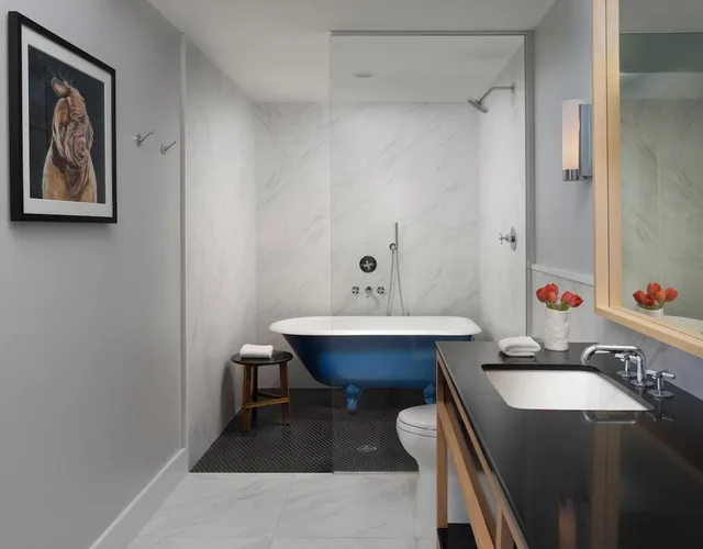 جناح بسرير فردي بإطلالة على المدينة بغرفة نوم واحدة، The Kimpton Schofield Hotel 3/3