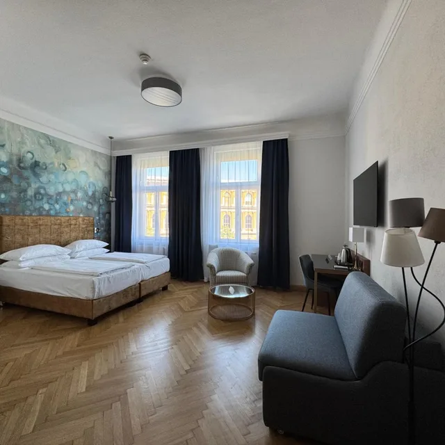 غرفة عائلية بسرير فردي، Hotel Secession an der Oper 8/10