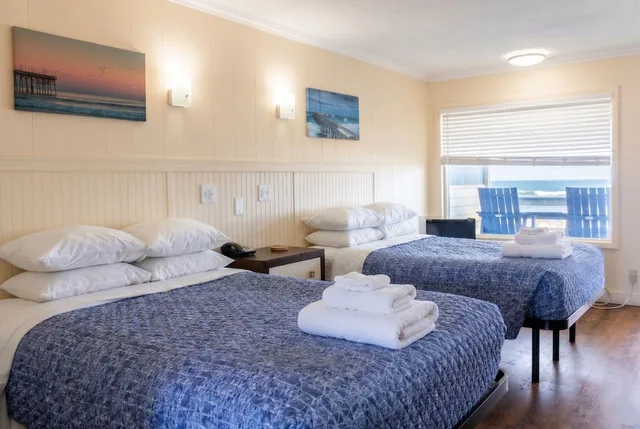 Executive, 2 Double Beds, Ocean Front, Kitchenette، Blue Heron Motel 1/1
