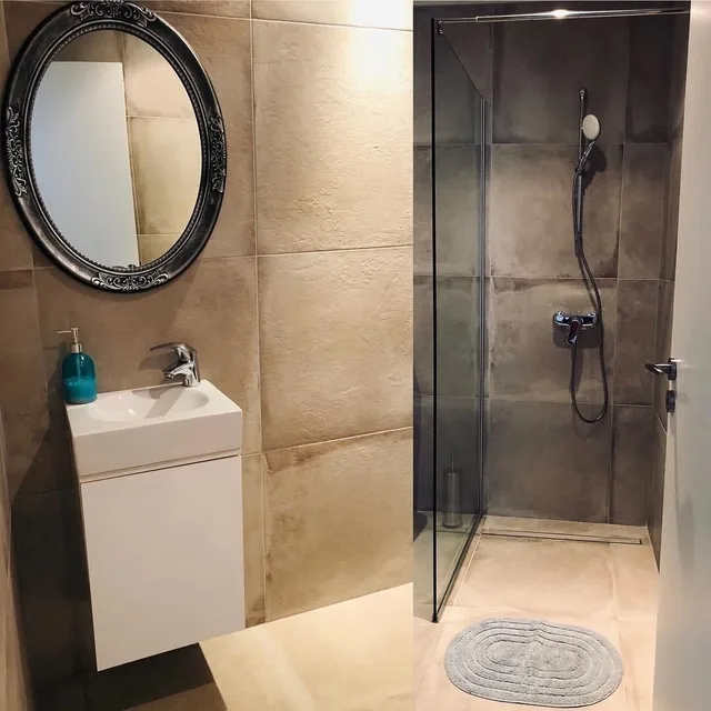 شقة عائلية بسرير كوين بإطلالة على الفناء بغرفة نوم واحدة مع أريكة، Nissi 49 Apartments 1/2