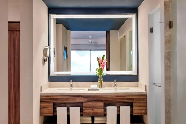 Junior Suite, King Bed, Water Park View, Sofa، Dreams Puerto Morelos Resort & Spa 1/3