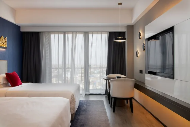 غرفة ديلوكس بسريرين منفصلين، Tian Yi International Hotel 2/10