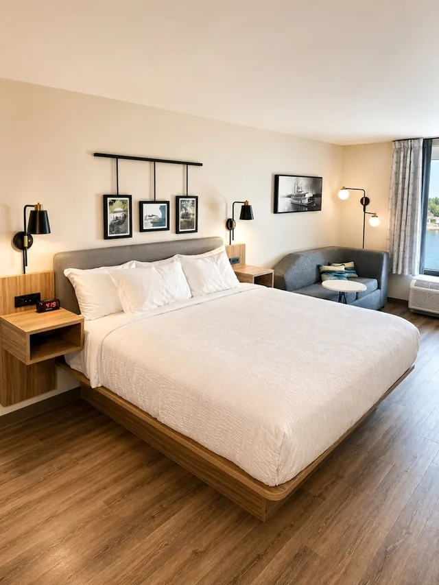 غرفة بسرير كينج لذوي الإعاقة، Sleep Inn & Suites Savannah Tennessee Riverfront 2/10