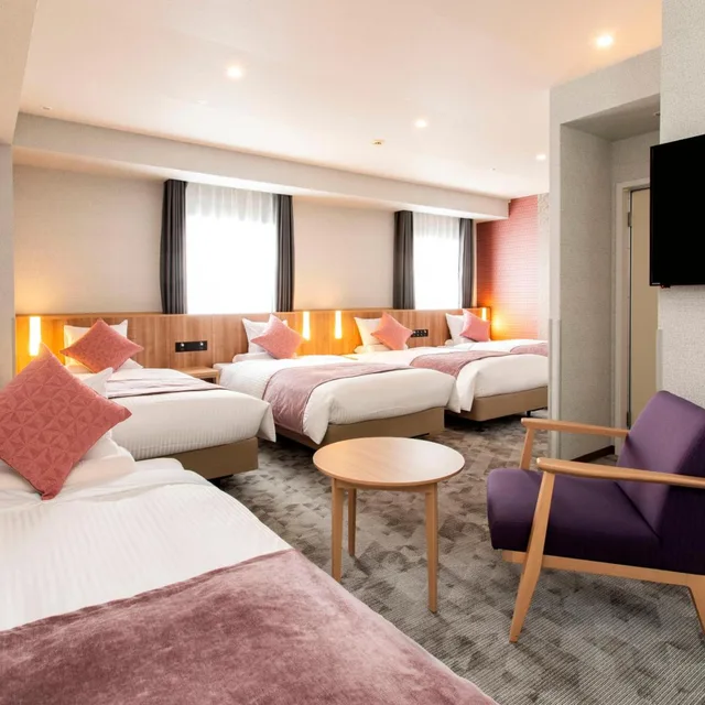 غرفة ديلوكس رباعية، Art Hotel Aomori 3/4