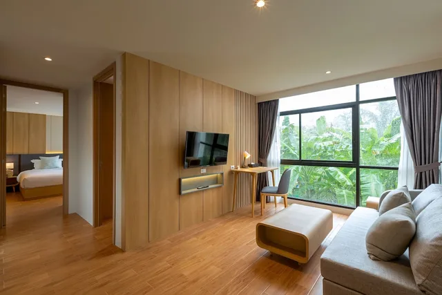 Family Suite, Premium, 1 King and 1 Single Beds, Bathtub, Wyndham Garden Naithon Phuket 2/3