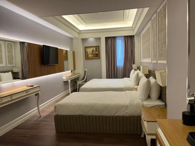 غرفة بريميوم ديلوكس بسريرين منفصلين بإطلالة على المدينة، Theatrum Hotel Baku 2/2