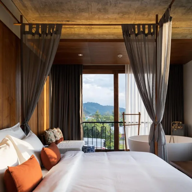 غرفة غراند ديلوكس بسرير كينج بحوض استحمام، Hotel Gahn - SHA Plus 5/10