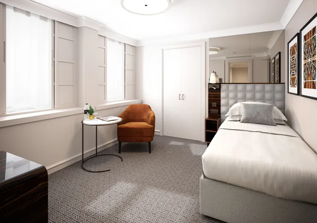 غرفة سوبيريور كبيرة مفردة بسرير فردي، Strand Palace Hotel 3/5