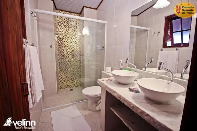 Super, Luxury, 1 Queen and 1 Single Bed, Hydromassage، Velinn Pousada Recanto Da Villa 3/7