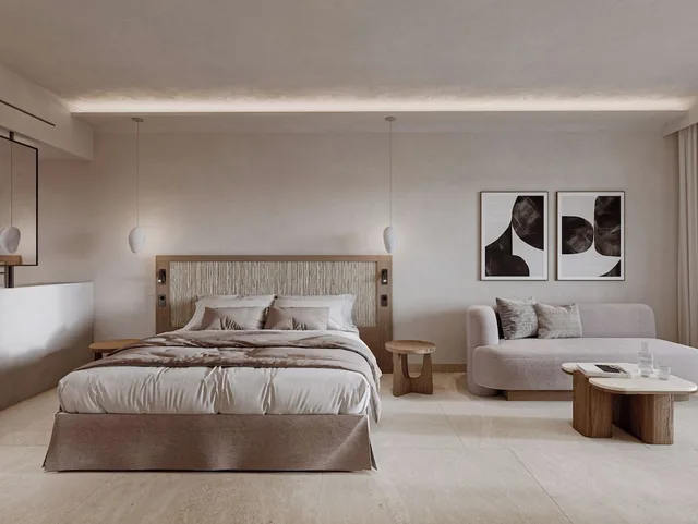 Aegean, Premium, 2 Double Beds, Sea View, Balcony، Kavuras Village Hotel & Suites 2/3