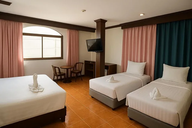 غرفة ثلاثية بشرفة، Centre Point Patong 3/8