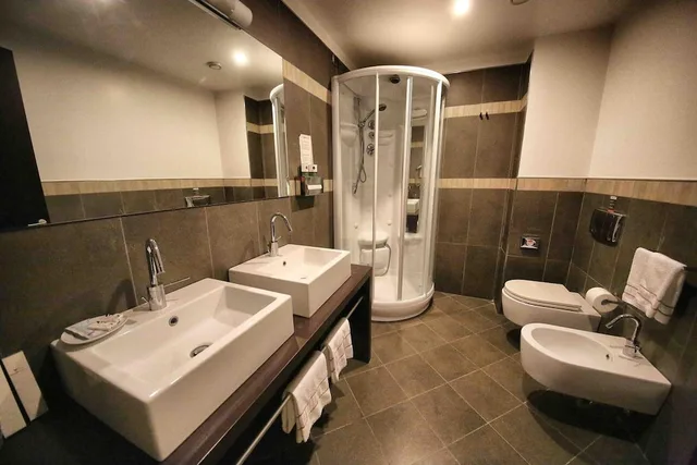 غرفة سوبيريور ثلاثية بسرير مزدوج وسرير فردي، Vercelli Palace Hotel 1/2