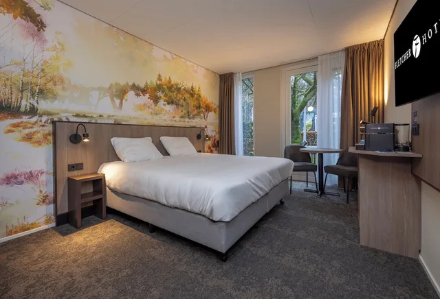 غرفة فاخرة بسرير مزدوج بشرفة، Fletcher Hotel-Restaurant Mooi Veluwe 2/4