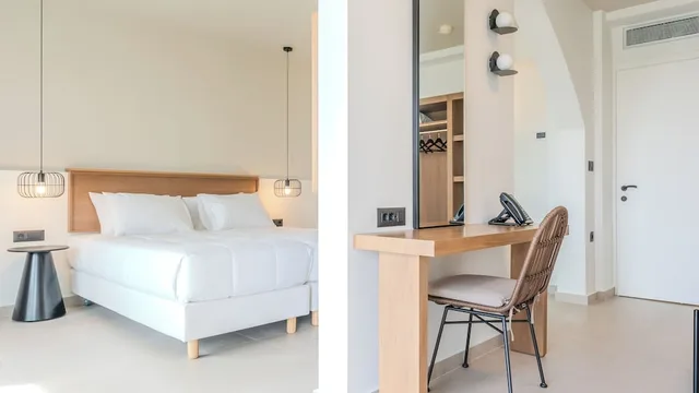 جناح بريميوم بأربعة أسرّة بإطلالة على البحر بغرفة نوم واحدة، Iolida Corfu Resort & Spa by Smile Hotels 9/10
