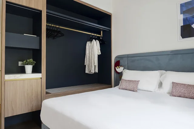 غرفة كومفورت بسرير كوين، Parioli Residence Hotel Rimini 1/2