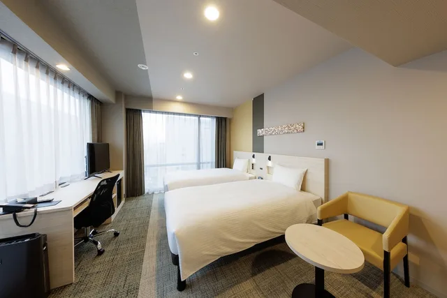 غرفة ركنية بسريرين منفصلين، Smile Hotel Kanazawa Nishiguchi Ekimae 1/3