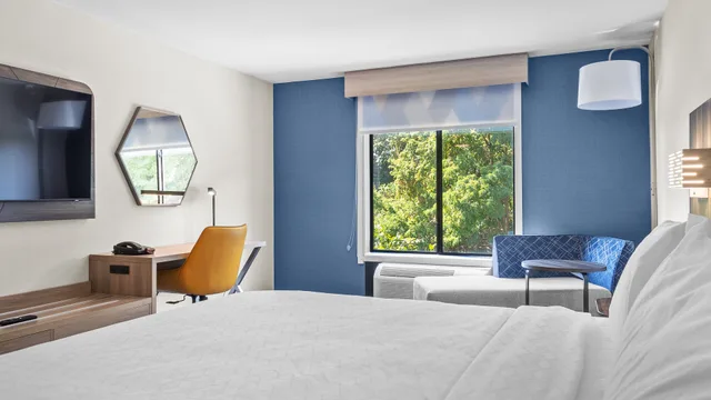 غرفة قياسية بسرير كينج مع أريكة، Holiday Inn Express Hotel And Suites Manchester Airport 2/7
