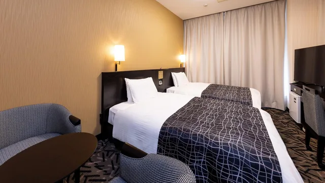 غرفة بريميير بسريرين منفصلين، APA Hotel Sendai-Kotodai-Koen 2/2