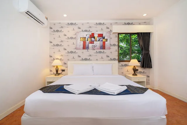 شقة بسريرين منفصلين وسريرين كينج بـ4 غرف نوم بمطبخ، Patong Central Residence & Apartment 5/10