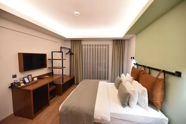 غرفة اقتصادية بسرير كوين، La Farine Hotel 2/2
