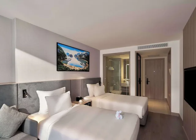 غرفة بريميير بسريرين منفصلين بإطلالة على البحر بشرفة، Adamas Boutique Hotel 1/4