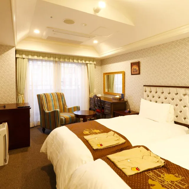 غرفة قياسية بسريرين منفصلين بشرفة، Hotel Königs Krone Kobe 5/9