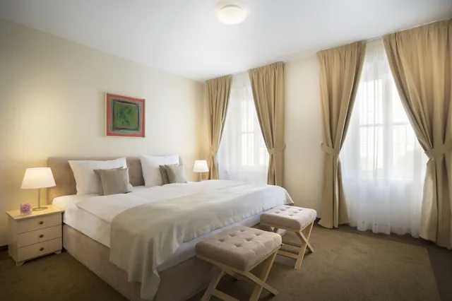 شقة بسرير كينج بغرفة نوم واحدة مع أريكة، REMISENS VILLA BELVEDERE 1/2