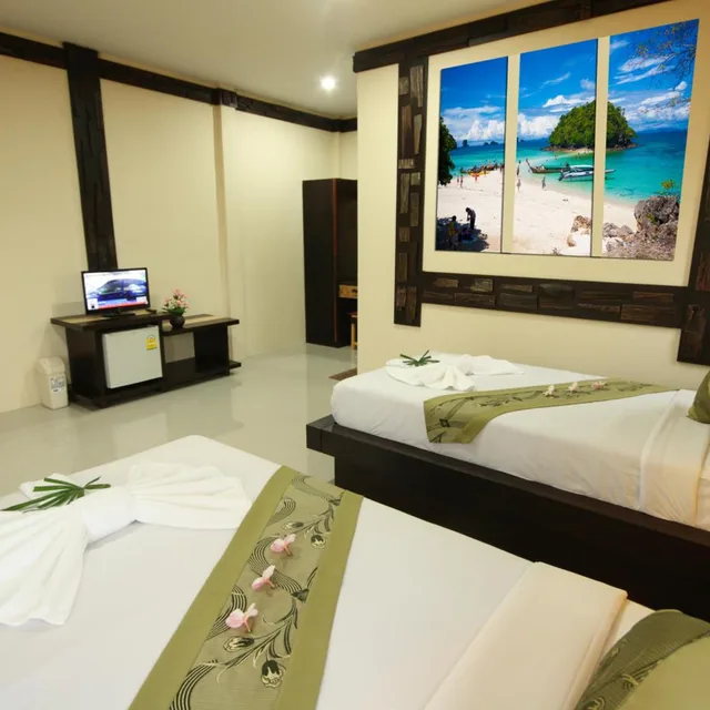 غرفة ديلوكس بسرير مزدوج بشرفة، Bida Daree Resort 3/3