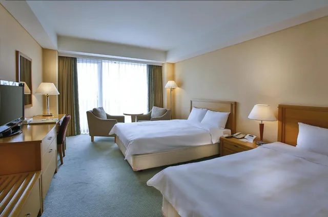 غرفة ديلوكس بسريرين منفصلين بإطلالة على الجبل، Hotel Hyundai By Lahan Mokpo 4/5
