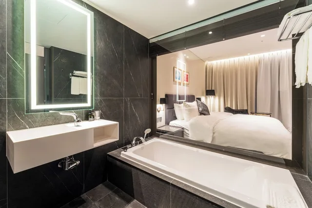 غرفة ديلوكس بسرير كينج بشرفة، Hotel SoulHada Incheon 5/6